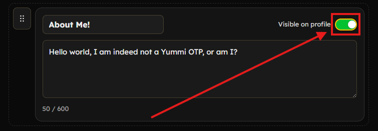 Hide the Description section